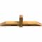 Ekena Millwork Eugene Rough Sawn Timber Gable Bracket, Western Red Cedar, 48"W x 14"H x 4"D x 4"F, 7/12 Pitch GBW048X14X0404EUG00RWR - alternate 4